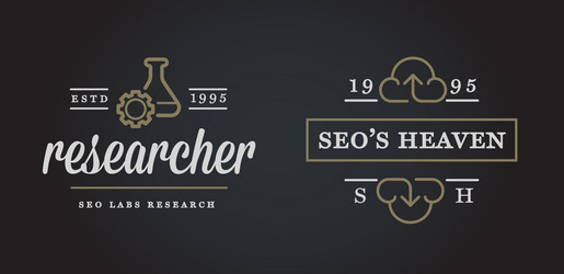set of seo search engine optimisation elements vector image