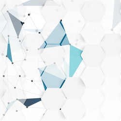abstract color 3d hexagonal vector image