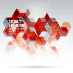 abstract design hexagonal background vector image