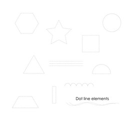 abstract pattern circles and triangles on beige vector image