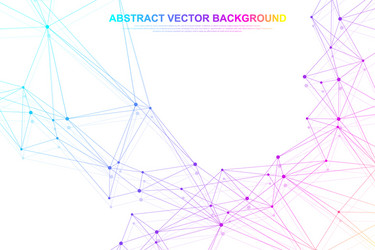 abstract plexus background with connected lines vector image
