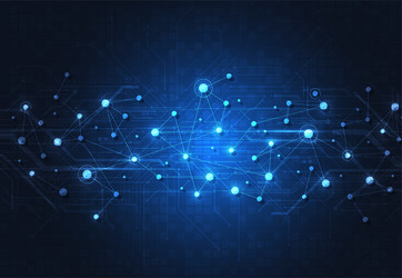 abstract technology of science background vector image