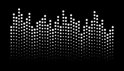 White grunge halftone dots gradient background Vector Image