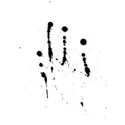 black blobs with small and large drops vector image