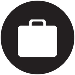 briefcase button thumbnail business icon image vector image