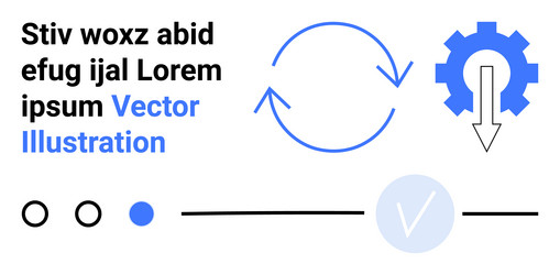 conceptual graphics featuring gear circular vector image