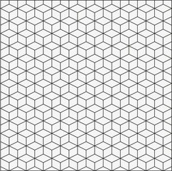 seamless pattern with isometric cubes vector image