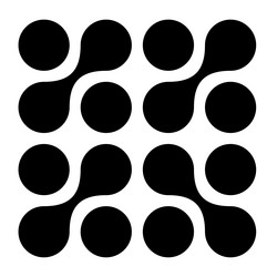 metaball connected dots circles pattern texture vector image
