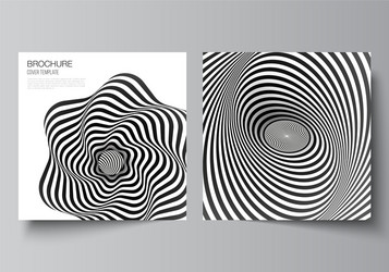 minimal layout two square format vector image