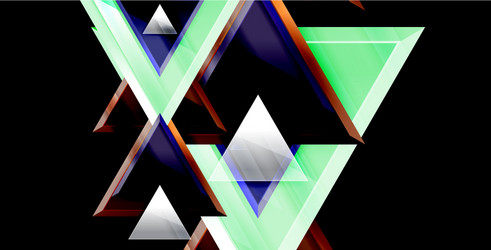 3d triangular minimal abstract background vector image