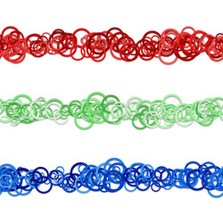 abstract circle pattern webpage separator line vector image