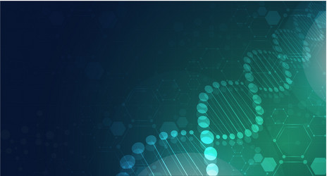 dna digital sequence code structure with glow vector