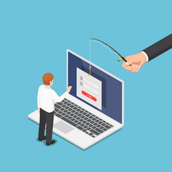 Hacker Data Theft Isometric vector image