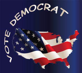 usa vote democratic Vector Image