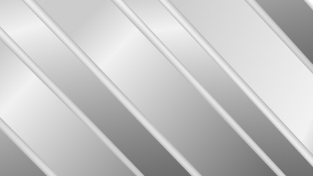 Abstract banner template gradient silver stripes vector