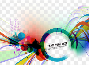 abstract colorful banner design vector image