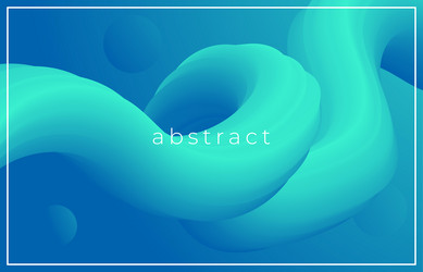 creative design 3d flow shape liquid wave vector image