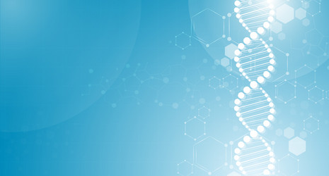 dna digital sequence code structure with glow vector image
