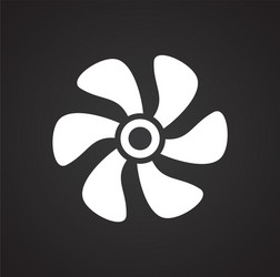 propeller icon on background for graphic and web vector image