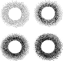 Abstract Circle & Dot Patterns vector image