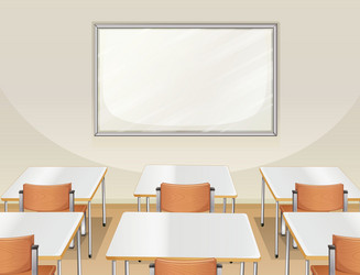 Modern empthy classroom background 366922 Vector Art at Vecteezy