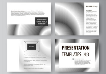 set of business templates for presentation slides vector image
