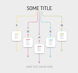 light five content block template with white vector image