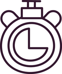 Chronometer line style icon design vector