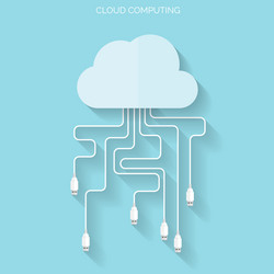 Cloud Computing Network Background vector image