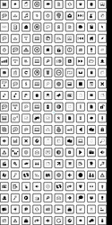 set of universal icons for web and mobile vector image