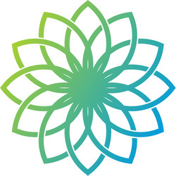Flower wellness logo icon design Royalty Free Vector Image
