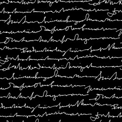handwritten abstract text seamless pattern vector image
