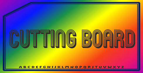 text effects with editable colors and abstract vector image