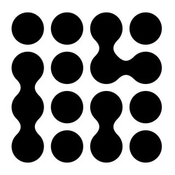 metaball connected dots circles pattern texture vector image