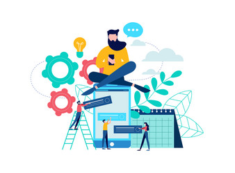 Website Development App Concept vector image