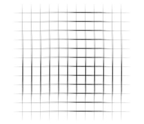 grid mesh graticule with grungy irregular lines vector image