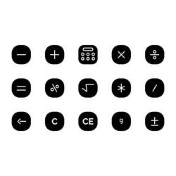 calculator business finance and mathematics vector