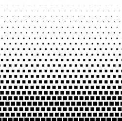 Rectangle halftone element monochrome abstract vector