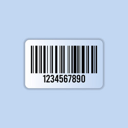 realistic bar code icon a modern simple flat vector