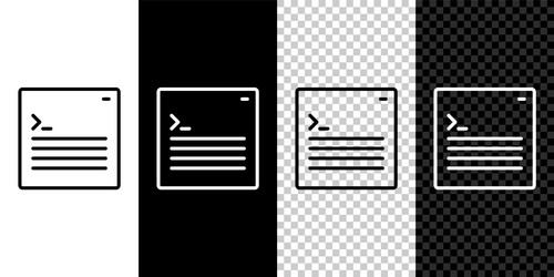 set line software web developer programming code vector image