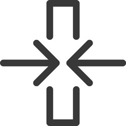 computer api interface icon with two arrows vector