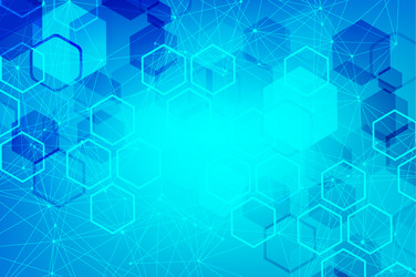 geometric abstract background with connected line vector image