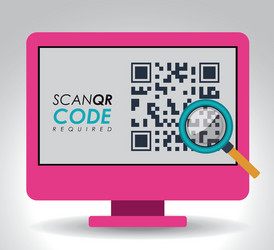 scan qr code design vector image