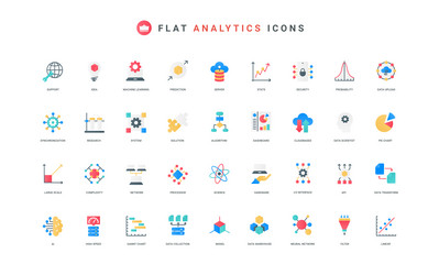AI Data Analysis & Machine Learning vector image