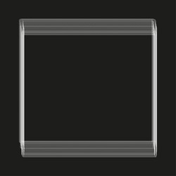 geometric square frame abstract outline structure vector image