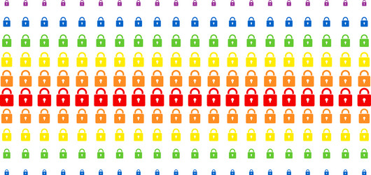 lock shape halftone spectral pattern vector image