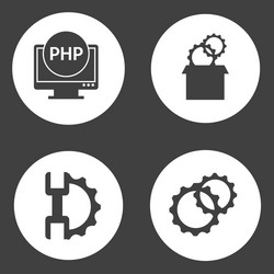 programming language vector image