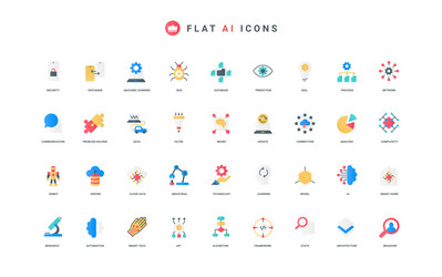 ai services for data analysis and statistics vector image