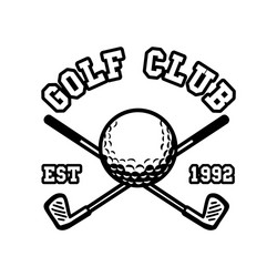 Vintage Golf Club Logo - Est. 1992 Vector Image