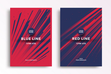 minimal dynamic covers design with color line vector image